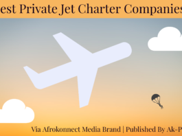 Top 5 Best Private Jet Charter Companies and how to become a private jet flight attendant in 2022 via Afrokonnect.