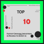 Fastest Growing Industries in Nigeria to invest in and Make Profit in 6 Months Fastest Growing Industries in Nigeria to invest in